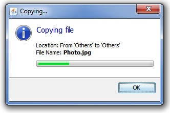java copy file progress bar
